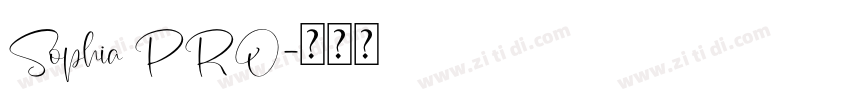 Sophia PRO字体转换